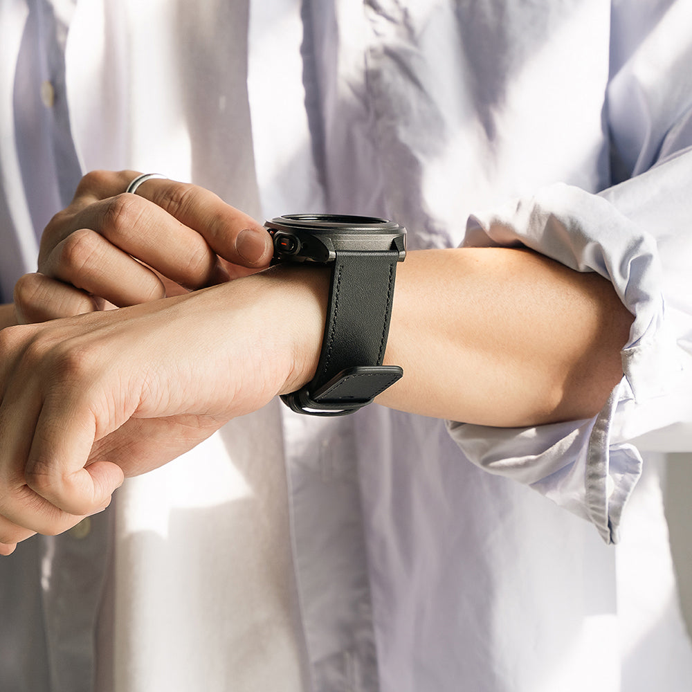 Kaiš Ringke One Basic Bold za Fossil Watch / Mobvoi Watch / Suunto Watch serije, 24mm, Crna