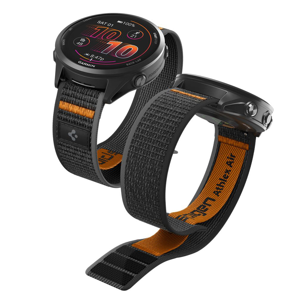 Kaiš Spigen Athlex Air 2 za Garmin Watch Venu / Forerunner Series, 22mm, Crno Narandžasta AMP11425