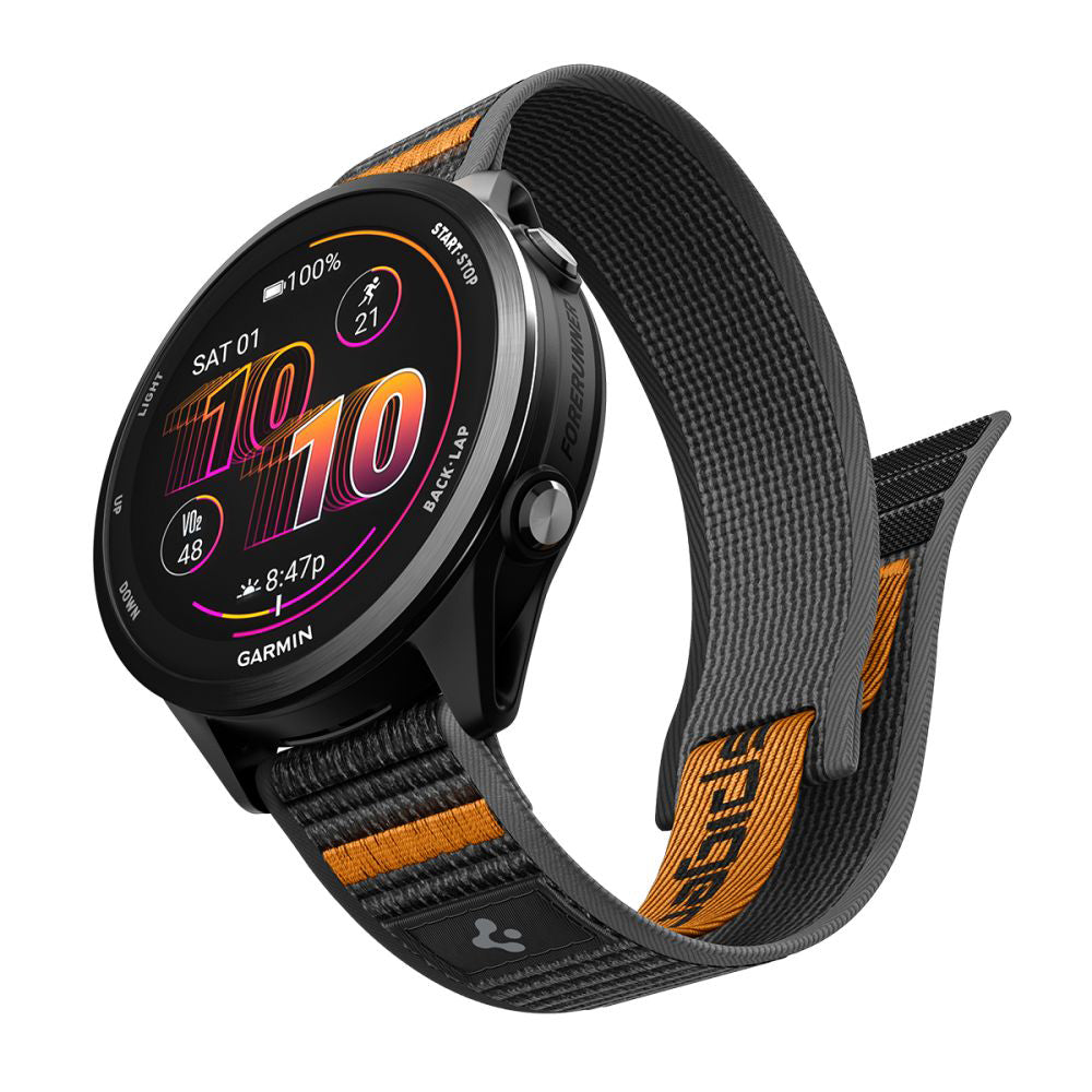 Kaiš Spigen Athlex Air 2 za Garmin Watch Venu / Forerunner Series, 22mm, Crno Narandžasta AMP11425