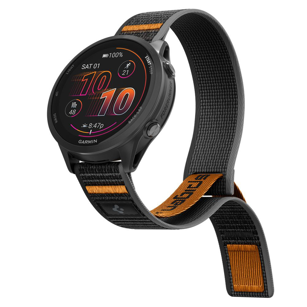Kaiš Spigen Athlex Air 2 za Garmin Watch Venu / Forerunner Series, 22mm, Crno Narandžasta AMP11425
