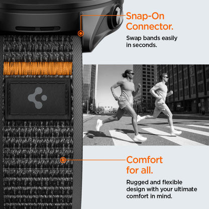 Kaiš Spigen Athlex Air 2 za Garmin Watch Venu / Forerunner Series, 22mm, Crno Narandžasta AMP11425