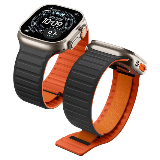 Spigen Athlex Air M kaiš za Apple Watch 49mm / 46mm / 45mm / 44mm Series, Crno Narandžasti AMP11534