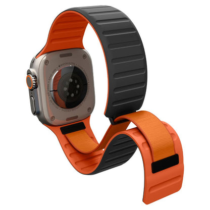Spigen Athlex Air M kaiš za Apple Watch 49mm / 46mm / 45mm / 44mm Series, Crno Narandžasti AMP11534