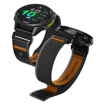 Kaiš Spigen Athlex Air za Garmin Watch Fenix / Forerunner / Approach Series, 22mm, Crno Narandžasta AMP11426