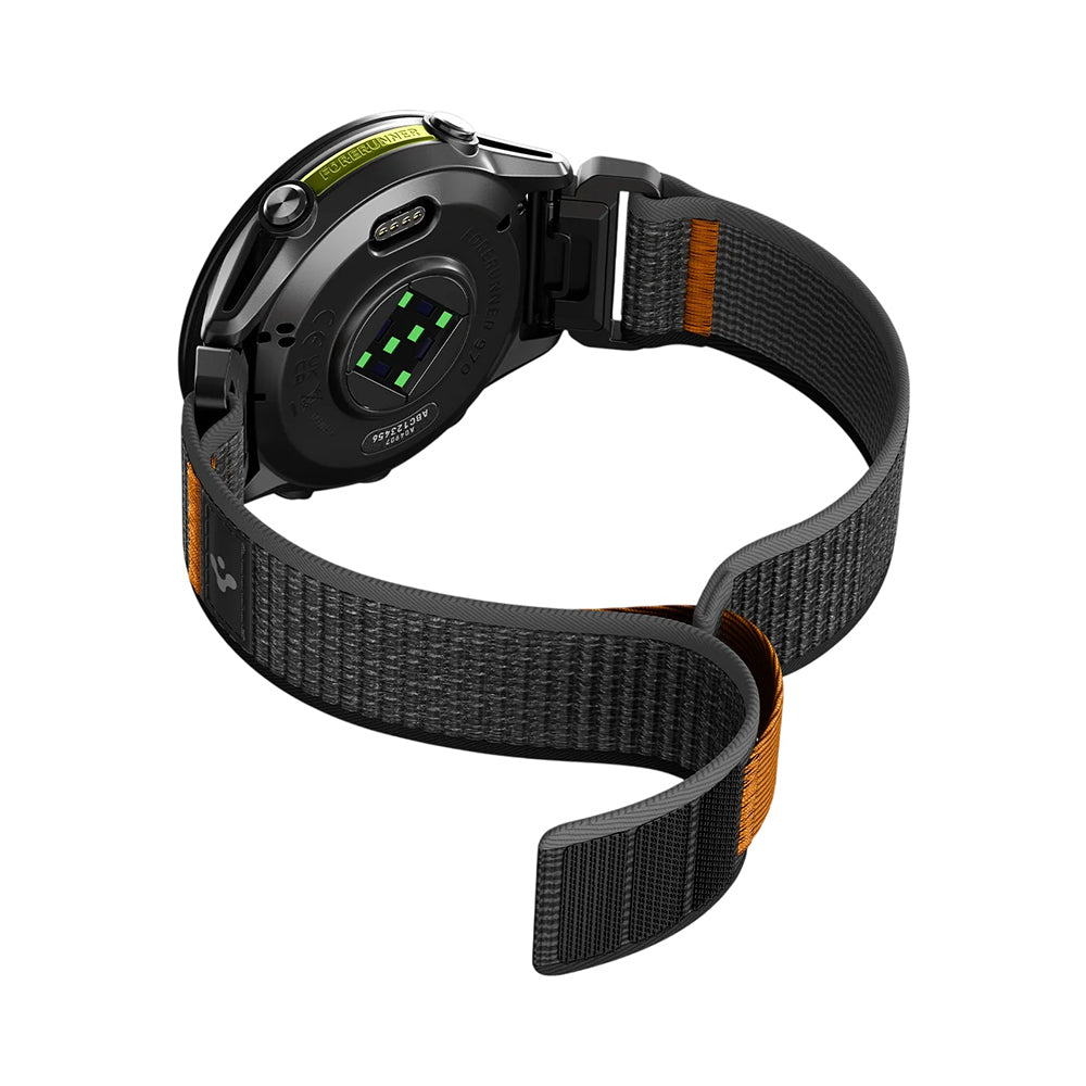 Kaiš Spigen Athlex Air za Garmin Watch Fenix / Forerunner / Approach Series, 22mm, Crno Narandžasta AMP11426