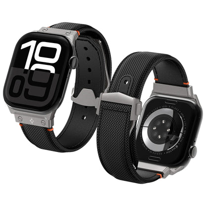 Spigen Classic Fit kaiš za Apple Watch 49mm / 46mm / 45mm / 44mm / 42mm Series, Crna AMP09304