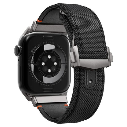 Spigen Classic Fit kaiš za Apple Watch 49mm / 46mm / 45mm / 44mm / 42mm Series, Crna AMP09304