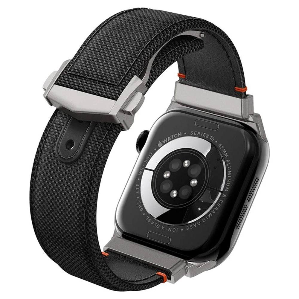 Spigen Classic Fit kaiš za Apple Watch 49mm / 46mm / 45mm / 44mm / 42mm Series, Crna AMP09304