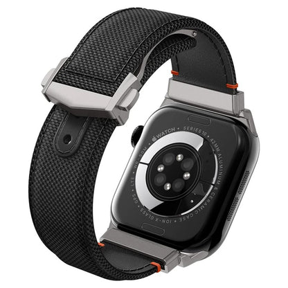 Spigen Classic Fit kaiš za Apple Watch 49mm / 46mm / 45mm / 44mm / 42mm Series, Crna AMP09304