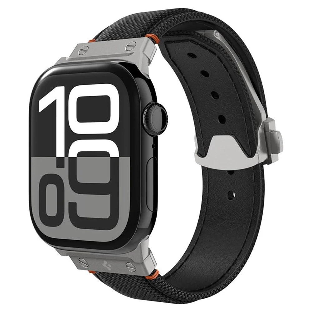 Spigen Classic Fit kaiš za Apple Watch 49mm / 46mm / 45mm / 44mm / 42mm Series, Crna AMP09304
