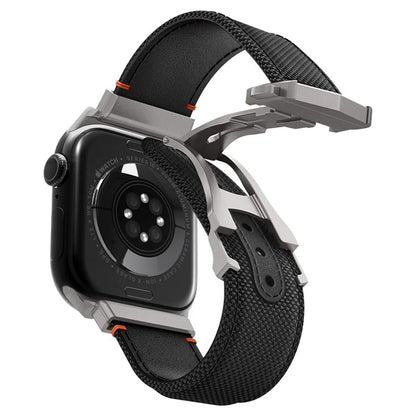 Spigen Classic Fit kaiš za Apple Watch 49mm / 46mm / 45mm / 44mm / 42mm Series, Crna AMP09304