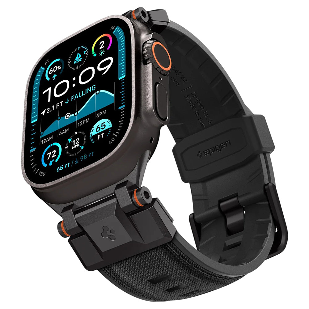 Kaiš Spigen DuraPro Armor za Apple Watch 49mm / 46mm / 45mm / 44mm / 42mm Series, Crna AMP06065