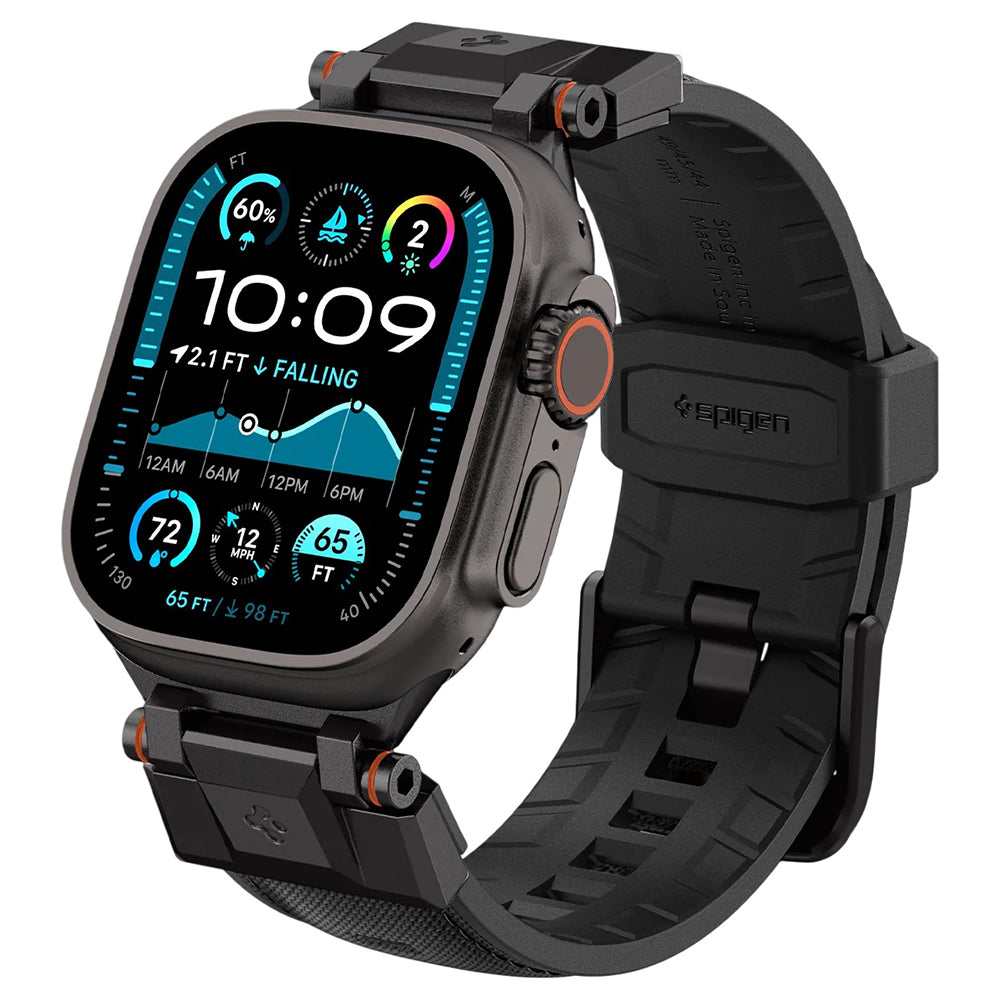 Kaiš Spigen DuraPro Armor za Apple Watch 49mm / 46mm / 45mm / 44mm / 42mm Series, Crna AMP06065