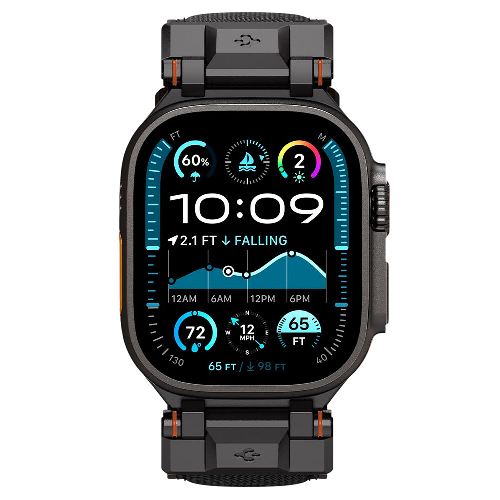 Kaiš Spigen DuraPro Armor za Apple Watch 49mm / 46mm / 45mm / 44mm / 42mm Series, Crna AMP06065