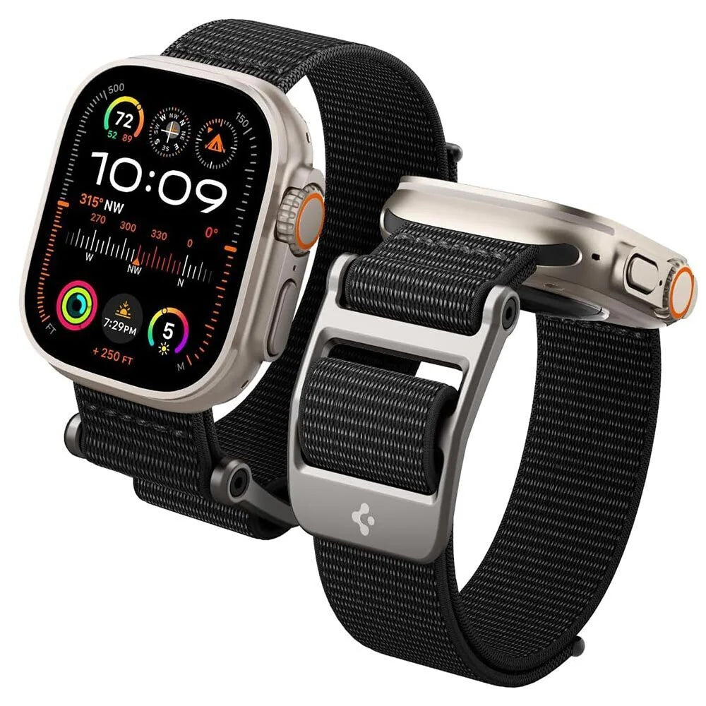 Kaiš Spigen DuraPro Flex za Apple Watch 49mm / 46mm / 45mm / 44mm Series, Crna AMP02465