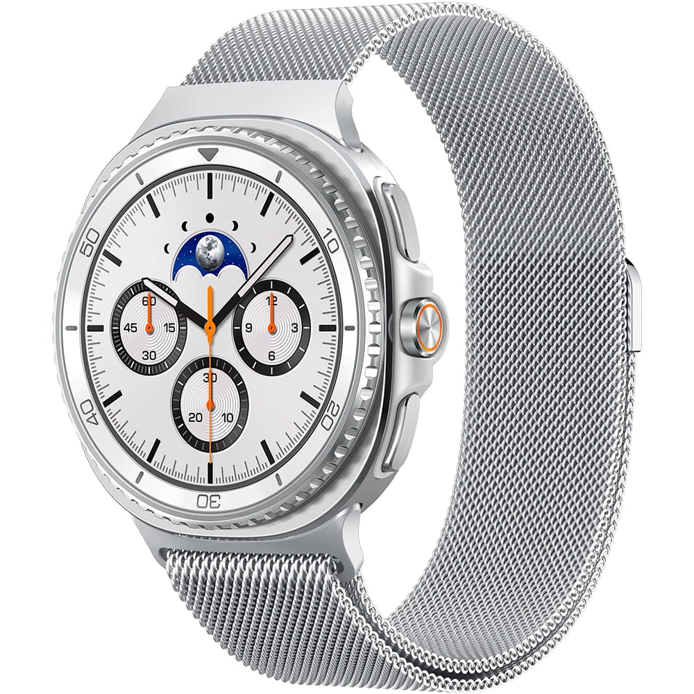 Kaiš Spigen Metal Fit za Samsung Galaxy Watch9 / Watch8 / Watch8 Classic Series, Srebrna AMP10121