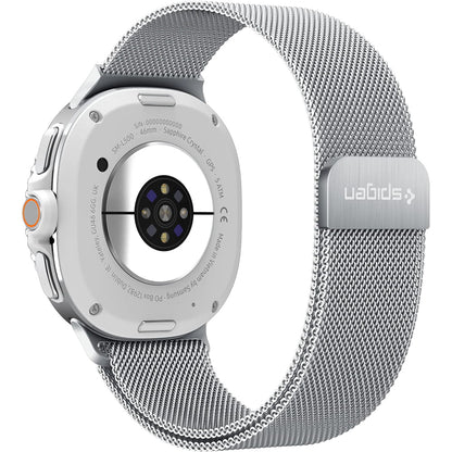 Kaiš Spigen Metal Fit za Samsung Galaxy Watch9 / Watch8 / Watch8 Classic Series, Srebrna AMP10121