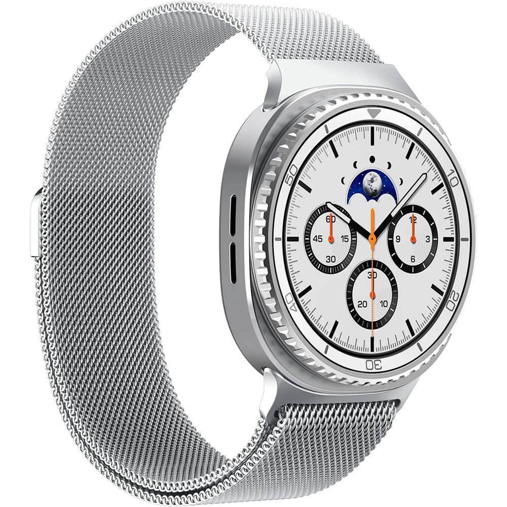 Kaiš Spigen Metal Fit za Samsung Galaxy Watch9 / Watch8 / Watch8 Classic Series, Srebrna AMP10121