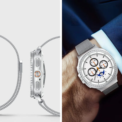 Kaiš Spigen Metal Fit za Samsung Galaxy Watch9 / Watch8 / Watch8 Classic Series, Srebrna AMP10121