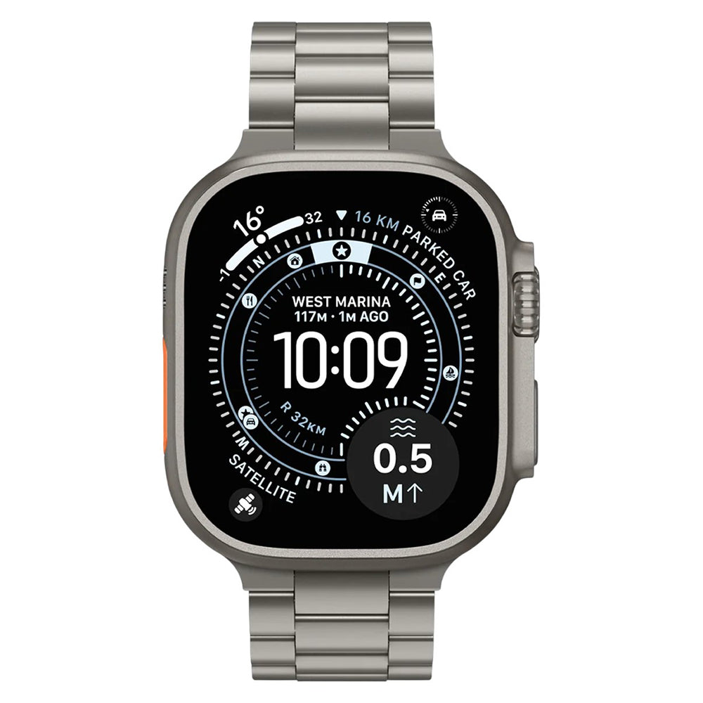 Spigen Modern Fit Titanium kaiš za Apple Watch 49 mm / 46 mm / 45 mm / 44 mm Series, sivi AMP09105
