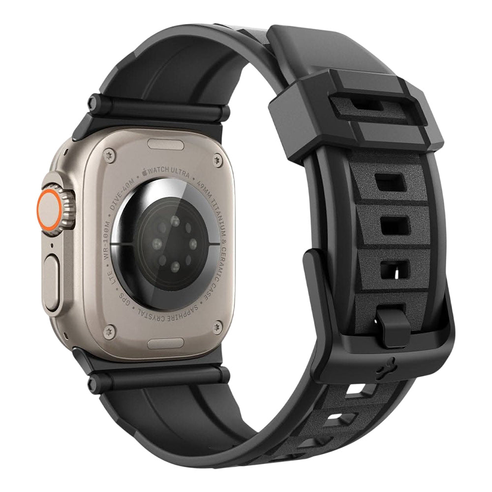 Kaiš Spigen Rugged za Apple Watch 49mm / 46mm / 45mm / 44mm / 42mm Series, Crna AMP07105