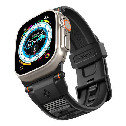 Kaiš Spigen Rugged za Apple Watch 49mm / 46mm / 45mm / 44mm / 42mm Series, Crna AMP07105