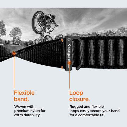 Kaiš Spigen WBF1 za Apple Watch 49mm / 46mm / 45mm / 44mm seriju, Crna