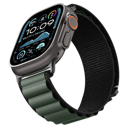 Kaiš Spigen WBF1 za Apple Watch 49mm / 46mm / 45mm / 44mm seriju, Crno Zeleni