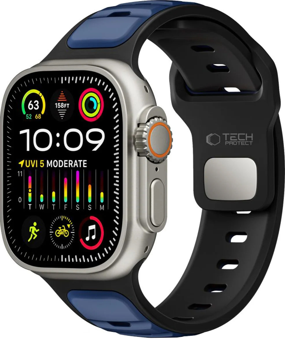 Kaiš Tech-Protect Iconband Line za Apple Watch 49mm / 46mm / 45mm / 44mm serije, Tamnoplav