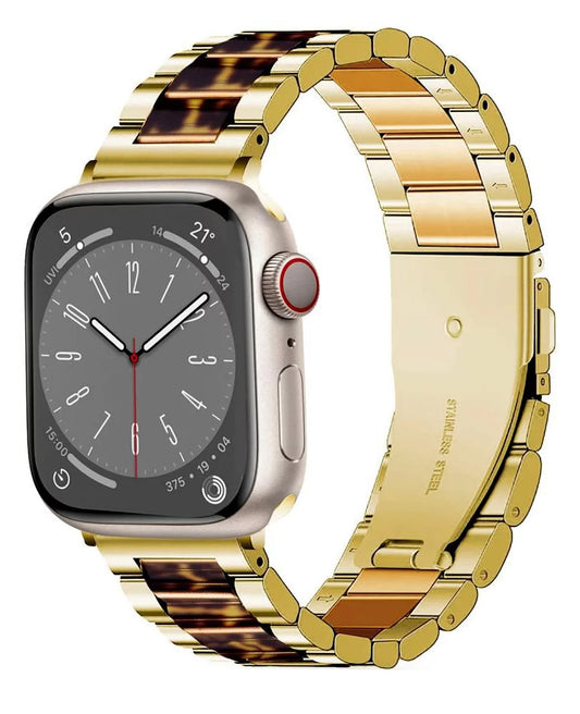 Kaiš Tech-Protect Modern Leopard za Apple Watch 42mm / 41mm / 40mm seriju, Zlatni