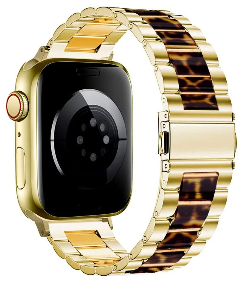 Kaiš Tech-Protect Modern Leopard za Apple Watch 42mm / 41mm / 40mm seriju, Zlatni