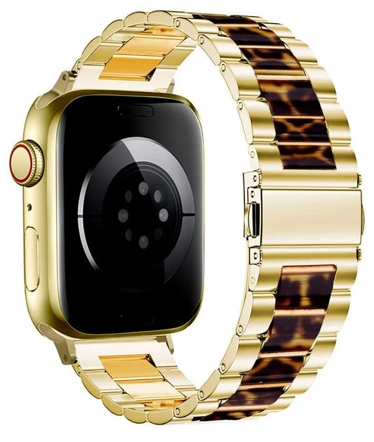 Kaiš Tech-Protect Modern Leopard za Apple Watch 42mm / 41mm / 40mm seriju, Zlatni