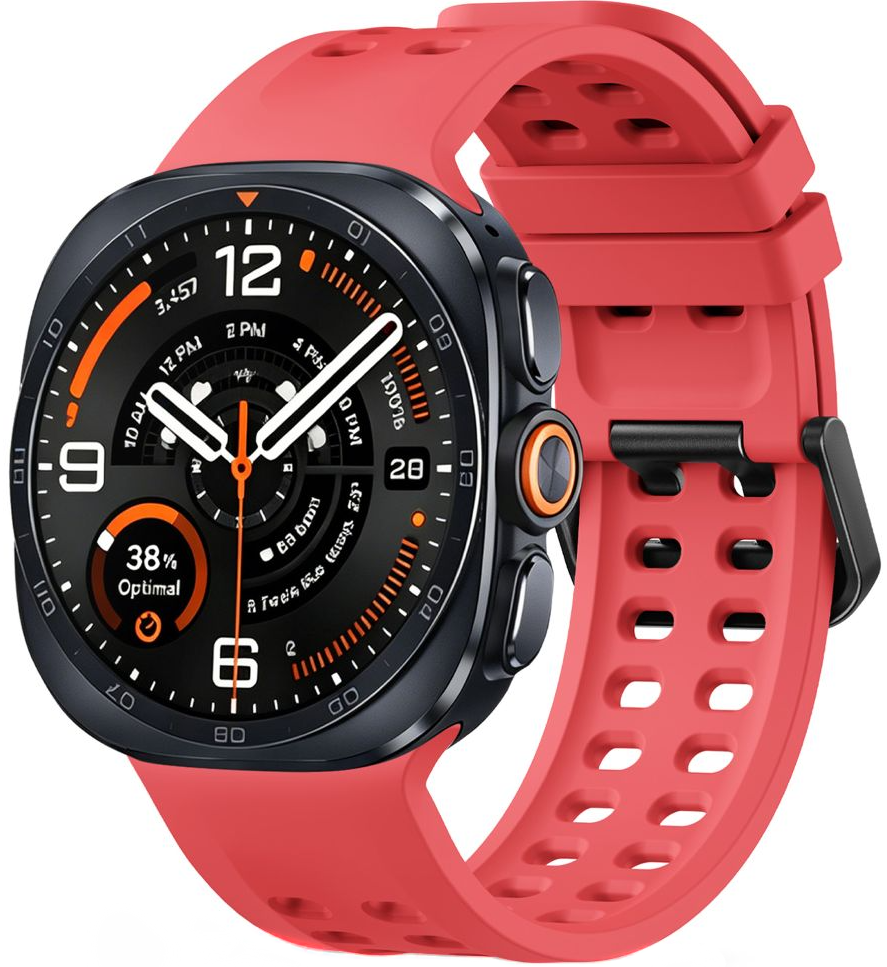 Kaiš Tech-Protect Silicone Air za Samsung Galaxy Watch9 / Watch8 / Watch8 Classic Series, Crvena