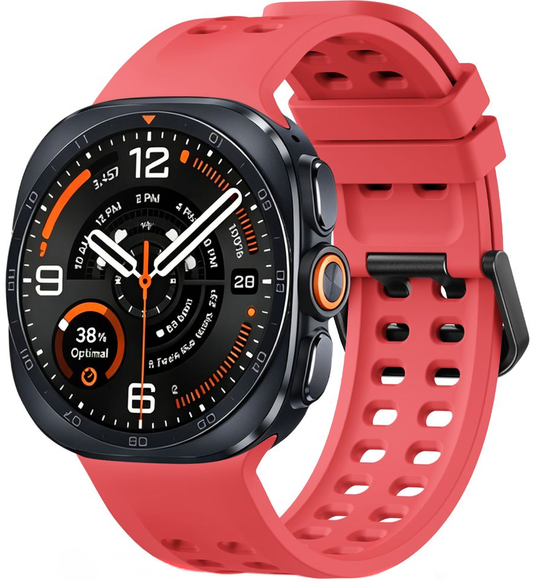 Kaiš Tech-Protect Silicone Air za Samsung Galaxy Watch9 / Watch8 / Watch8 Classic Series, Crvena