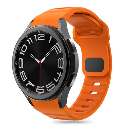 Kaiš Tech-Protect Silicone Line za Samsung Galaxy Watch7 / Watch FE / Watch6 / Watch5 / Watch4 seriju, Narandžasti
