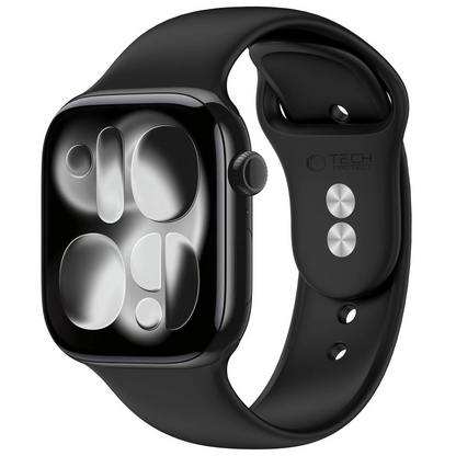 Tech-Protect silikonska narukvica za Apple Watch 49mm / 46mm / 45mm / 44mm serija, crna
