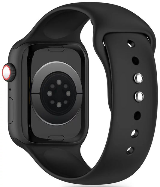 Kaiš Tech-Protect Silicone za Apple Watch 42mm / 41mm / 40mm Series, Crni