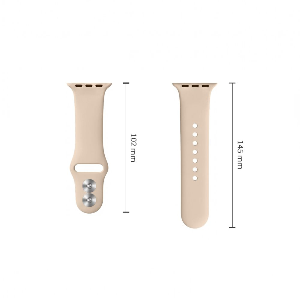 Kaiš Tech-Protect Silicone za Apple Watch 49mm / 46mm / 45mm / 44mm Series, Bež