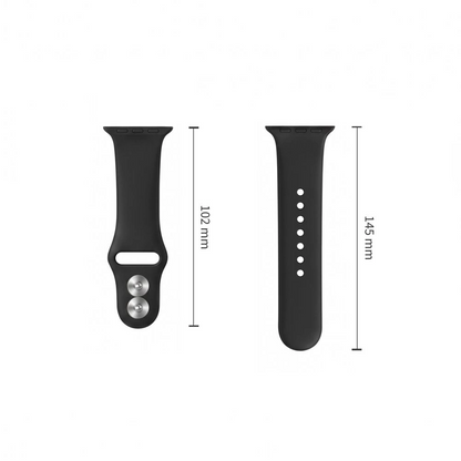 Tech-Protect silikonska narukvica za Apple Watch 49mm / 46mm / 45mm / 44mm serija, crna