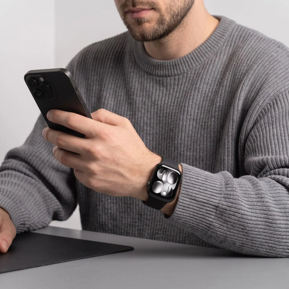 Tech-Protect silikonska narukvica za Apple Watch 49mm / 46mm / 45mm / 44mm serija, crna