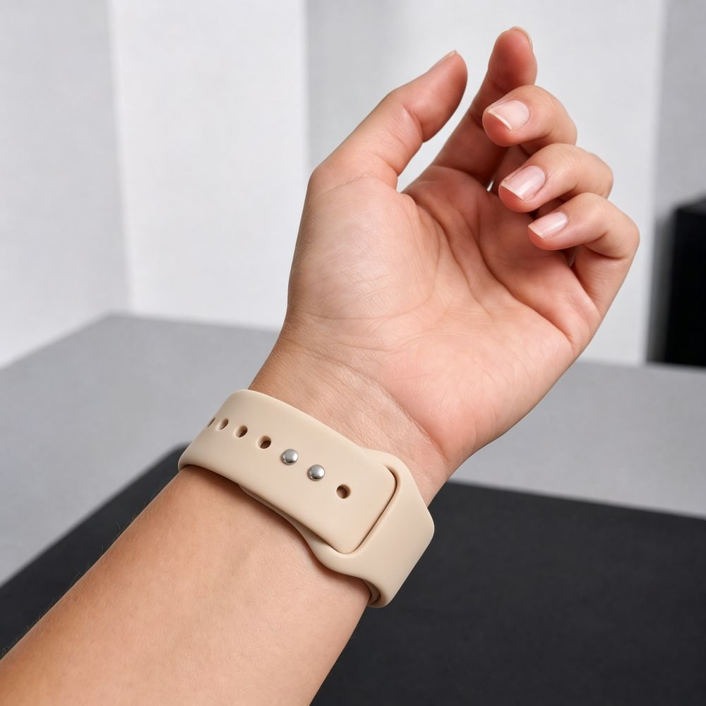 Kaiš Tech-Protect Silicone za Apple Watch 49mm / 46mm / 45mm / 44mm Series, Bež