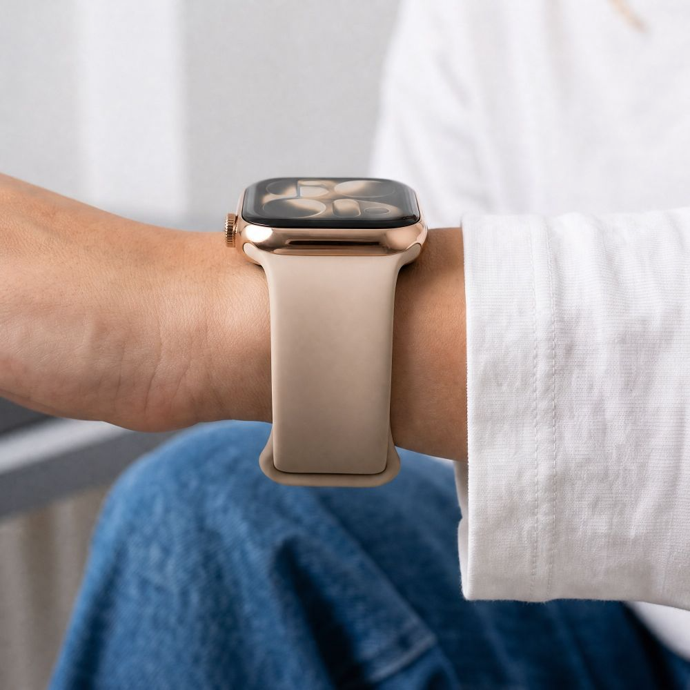 Kaiš Tech-Protect Silicone za Apple Watch 49mm / 46mm / 45mm / 44mm Series, Bež