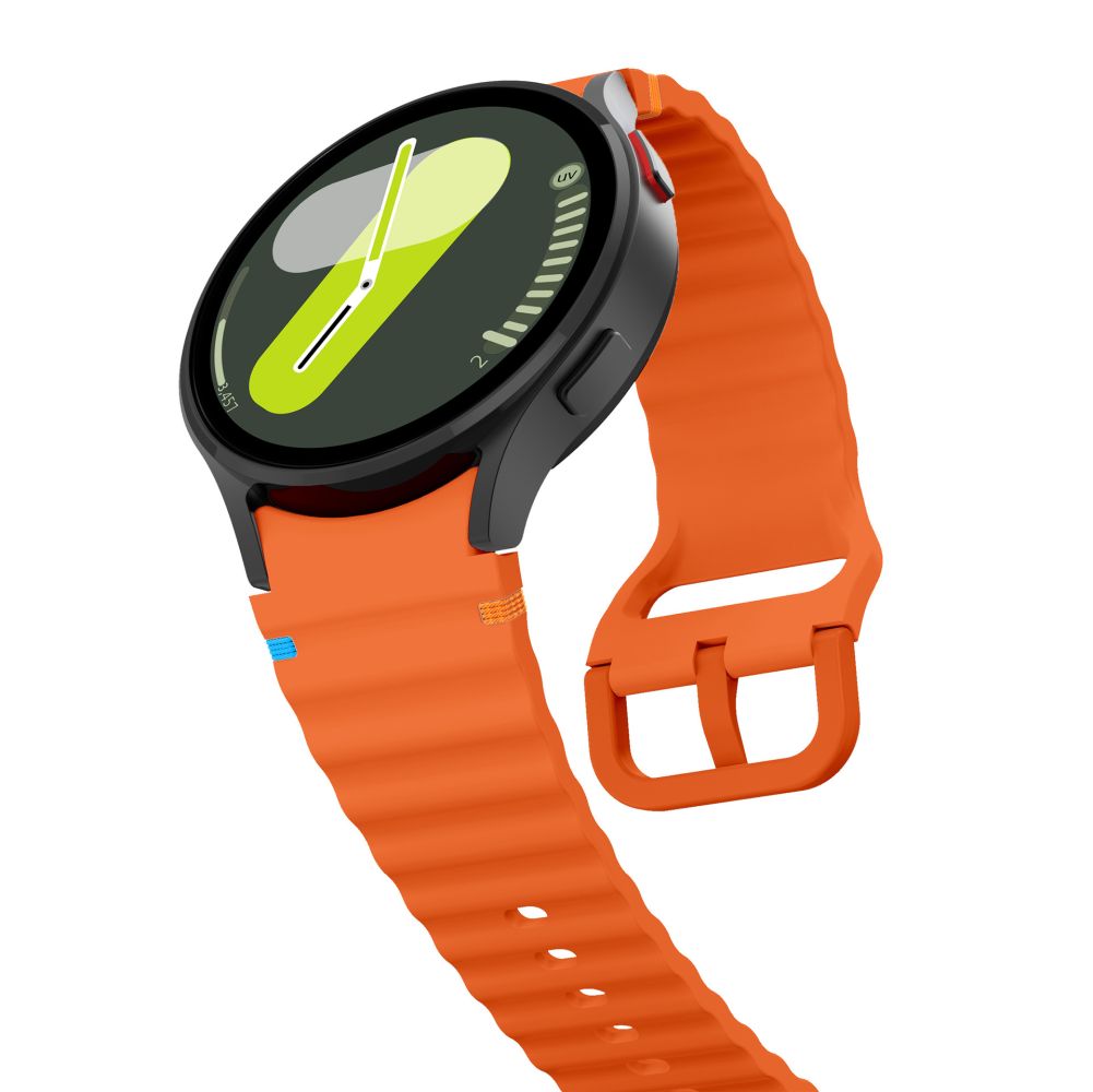 Kaiš Tech-Protect Silicone Sport za Samsung Galaxy Watch7 / Watch FE / Watch6 / Watch5 / Watch4 seriju, Narandžasti