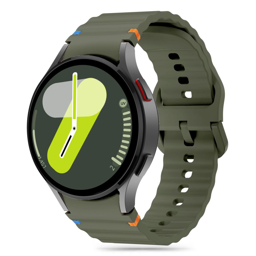 Kaiš Tech-Protect Silicone Sport za Samsung Galaxy Watch7 / Watch FE / Watch6 / Watch5 / Watch4 seriju, Kaki