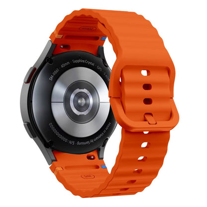Kaiš Tech-Protect Silicone Sport za Samsung Galaxy Watch7 / Watch FE / Watch6 / Watch5 / Watch4 seriju, Narandžasti