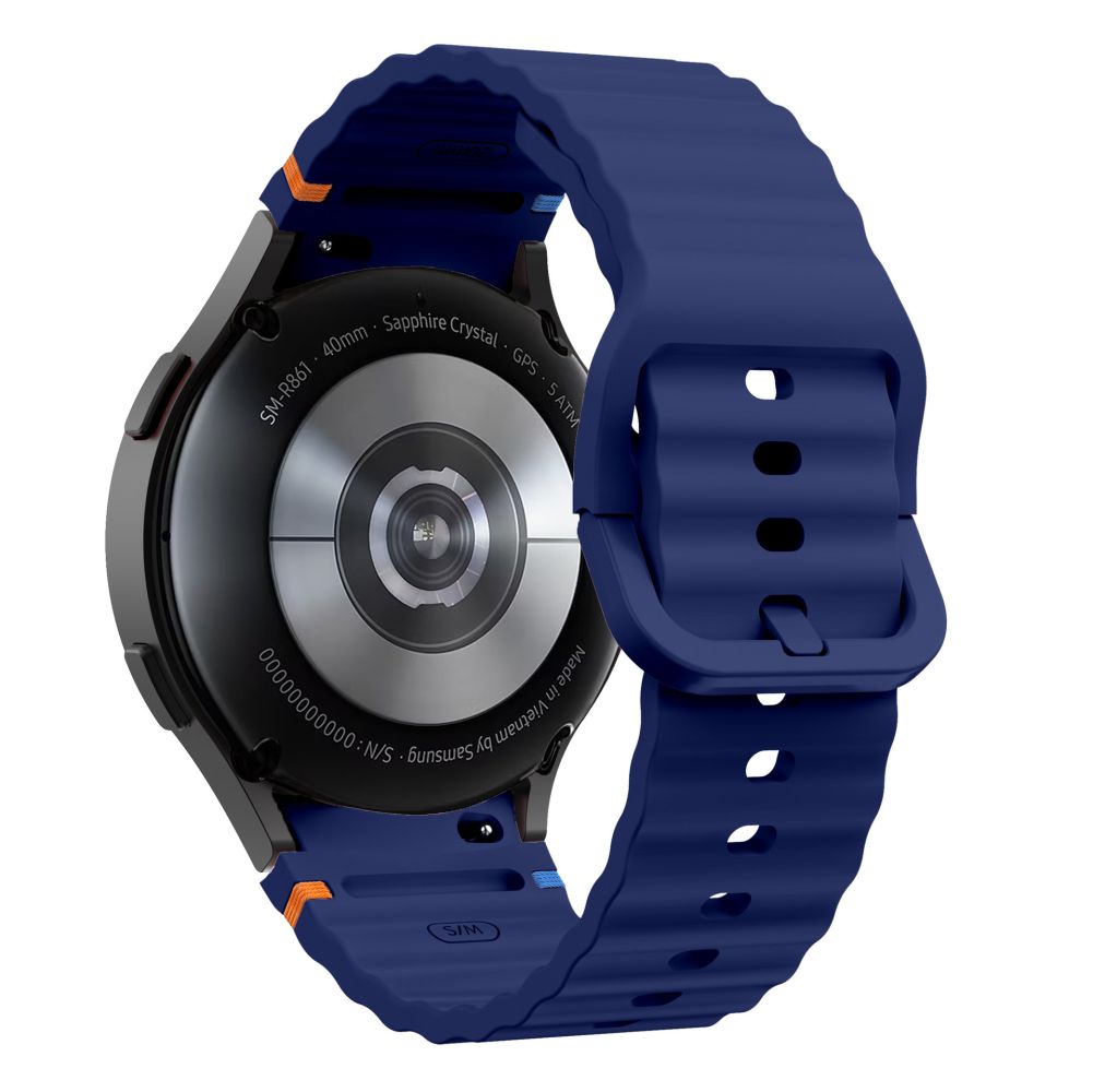 Kaiš Tech-Protect Silicone Sport za Samsung Galaxy Watch7 / Watch FE / Watch6 / Watch5 / Watch4 seriju, tamnoplavi