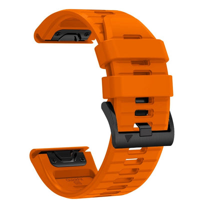 Techsuit silikonska narukvica za Garmin Fenix 5 / 6 / 6 Pro / 7 / 8 / 8 Pro / E / 9 / 9 Pro, narandžasta