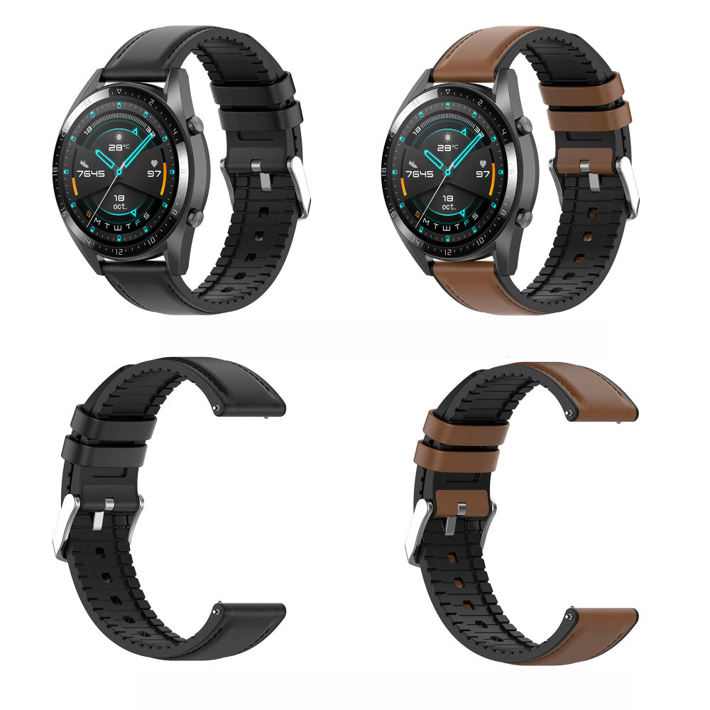 Kaiš Techsuit W007 za Samsung Galaxy Watch / Huawei Watch Series, 22mm, Crni
