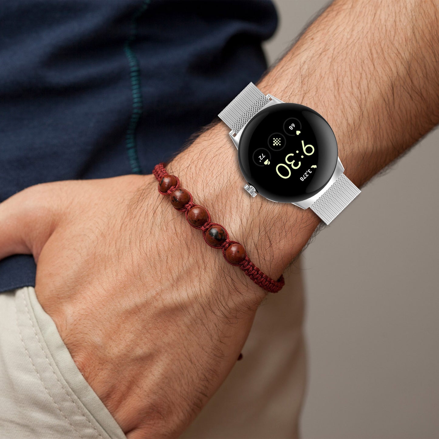 Kaiš Techsuit W009 za Google Pixel Watch 4 45mm, Crni
