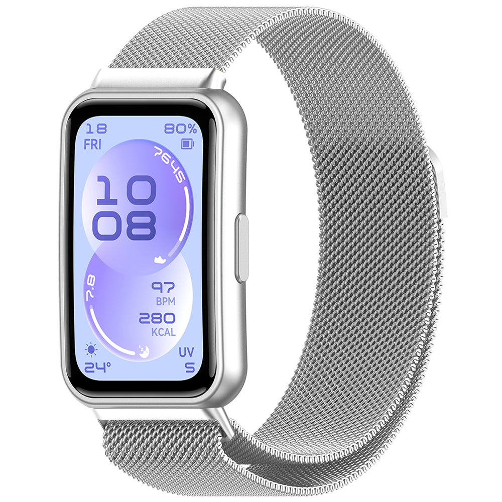 Kaiš Techsuit W009 za Huawei Band 11 / 11 Pro, Srebrni
